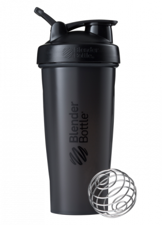 Шейкер Classic (828 мл.) черный/черный, BlenderBottle